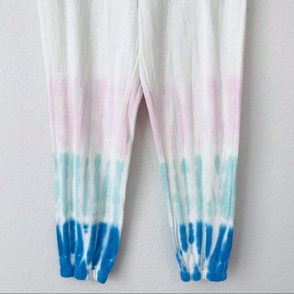 New! Splendid High Waist Boho Hippie Tie Dye Knit Sweatpants Joggers - Picture 6 of 11